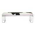 Moes Home Collection 18.5 x 60 x 16 in. Appa Bench - Silver OT-1006-30
